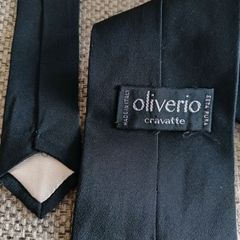 Oliverio black silk tie made in Italy in very good condition with no issues FREE STANDARD POSTAGE INCLUDED