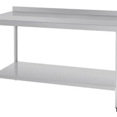 Vogue Stainless Steel Table with Upstand NEW