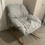 Grey Rocking Chair Image 2