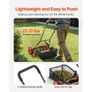 Push Reel Lawn Mower 45 cm, 5 Blades Manual Push Mower No Motor, 35- 62mm Adjustable Cutting Height, Walk-Behind Lawn Mowers with Grass Catcher Image 4