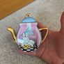 Vintage Miniature Ceramic Teapot Image 3