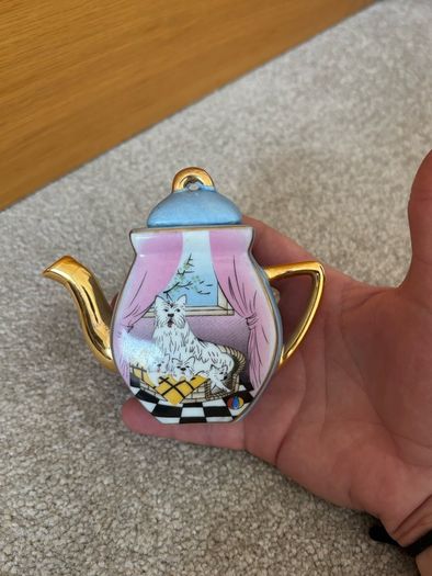 Vintage Miniature Ceramic Teapot