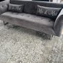 Grey Velvet Couch Image 3