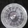 Vintage Flint Glass Goblet Vase 1940s Image 2