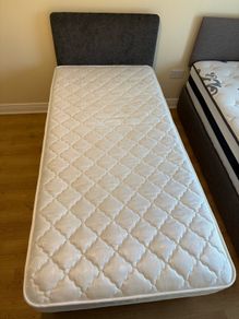 Harvey Norman single bed, mattress and head board