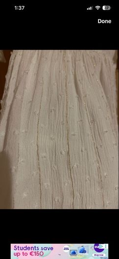 Girls cream tassel dress