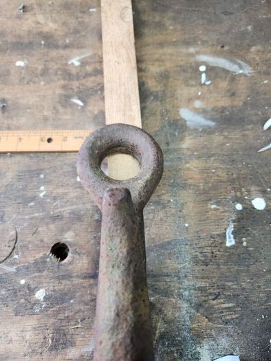 vintage iron hook