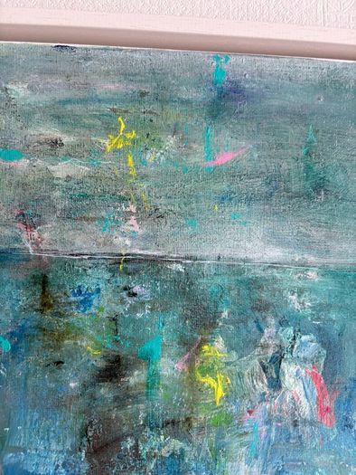 Original Art Irish Art Original Seascape Poolbeg Chimneys Dublin aesthetic
