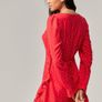 URBAN OUTFITTERS Light Before Dark Red Polka Dot Wrap Dress Size S! Image 4