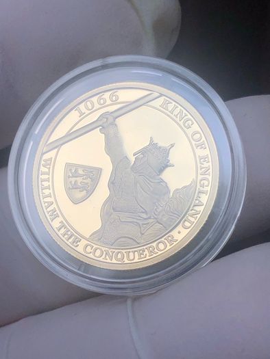 Gibraltar 2016 Solid 9ct Gold Proof Double Crown, 10g, In Capsule With COA.