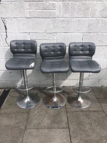 Counter Swivel High Chairs x 3