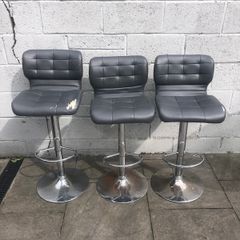 Counter Swivel High Chairs x 3