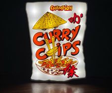 Retro Curry Chip Crisps Lightbox