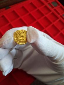 Gold Byzantine Tremissis Constans II Coin