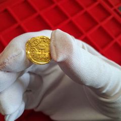 Gold Byzantine Tremissis Constans II Coin