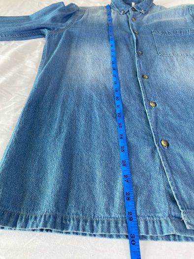 NEW Burton Menswear shirt long sleeve denim Small