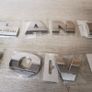 Land Rover Bonnet Letters - Chrome - includes fitting template Image 2