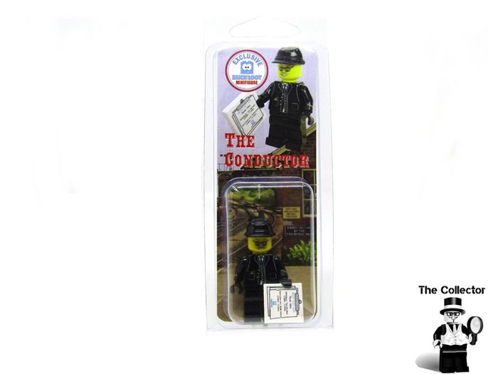 Lego Brick Loot Exclusive Custom Printed The Conductor New Exclusive Mail Away Only Minifigure  RARE AND HARD TO FIND