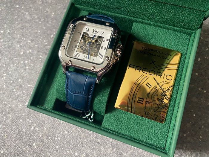 Fredric Tourbillon Automatic Watch Leather Strap Cal 8619
