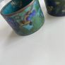 Antique Art Deco Cloisonne Enamel Napkin Rings Image 10