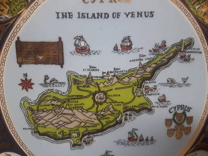 Cyprus Souvenir Plaque/Plate