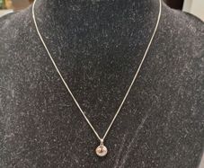 Sterling Silver Smiley Face Pendant Necklace - Happy Charm Jewelry