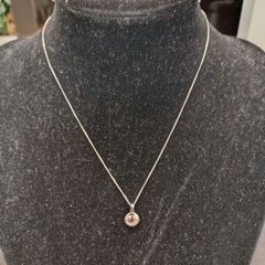 Sterling Silver Smiley Face Pendant Necklace - Happy Charm Jewelry
