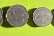 vintage pre-Euro Irish decimal coins