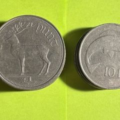 vintage pre-Euro Irish decimal coins