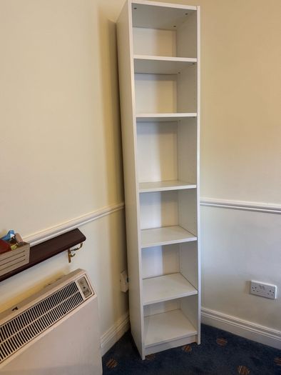 White IKEA bookcase