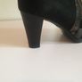 GAJA By Soffice Sogno Black Suede Ankle Boots With Design UK8 EU41 Side Zip CAN POST Image 3