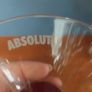 Fabulous Set of Three Vintage Rare Collectable Absolut Vodka "Absolutini" Cocktail/Martini Glasses with Burgundy Base Inserts, Excellent Condition Image 7
