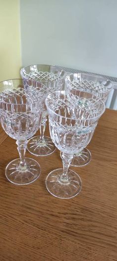 Set 4 wine glasses Galway Crystal