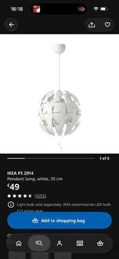 Ikea PS 2014 pendant light