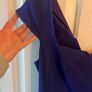 Cadbury Purple Coast Dress with full length gold zip - Size 10 Image 3