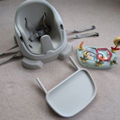 Mamas & Papas 3-in-1 Floor and Booster Seat with Activity Tray Pebble Grey