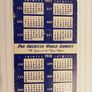 Pan American World Airways Airline Pocket Calendar 1947-1948  rare find Image 2