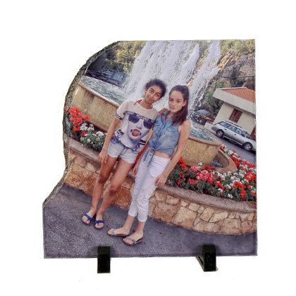 Personalised custom printed Rock slate 20x20cm, great wedding birthday gift present idea