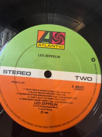 Led Zeppelin vintage lp
