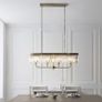 Antique Brass 4 Light Over Island Fitting Image 2