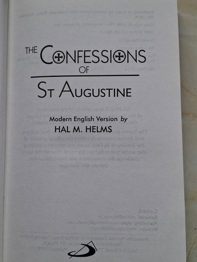 "CONFESSIONS" by Saint Augustine