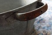 Large Vintage Galvanised Old Tin Bath Tub