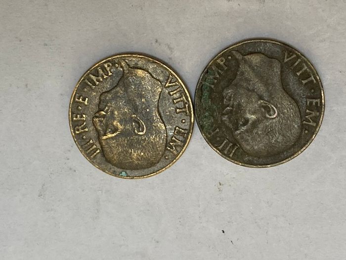Italians 5 cents coins