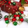 MULTIPLE COLOURS AVAILABLE 36 Pieces 30 mm Christmas Balls Decoration Shatterproof Christmas Tree Baubles Mini Christmas Hanging Ball for Holiday Wedding Party Decoration Image 5