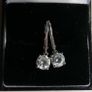 Vintage Sterling Silver 925 Cubic Zirconia Stud Earrings women's Jewelry 2,04g Image 5