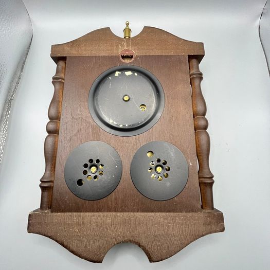 Vintage Barigo Oak Weather Station Hygrometer Barometer Thermometer Germany