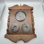 Vintage Barigo Oak Weather Station Hygrometer Barometer Thermometer Germany Image 9