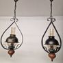 Pair of Vintage French 1970s  ceiling lights Image 5
