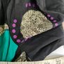 vintage 70s 80s Black print wrap dress Image 8