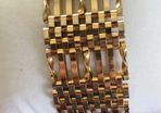 Gold plated gate bracelet
